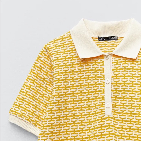 Zara knit polo shirt - Picture 7 of 8